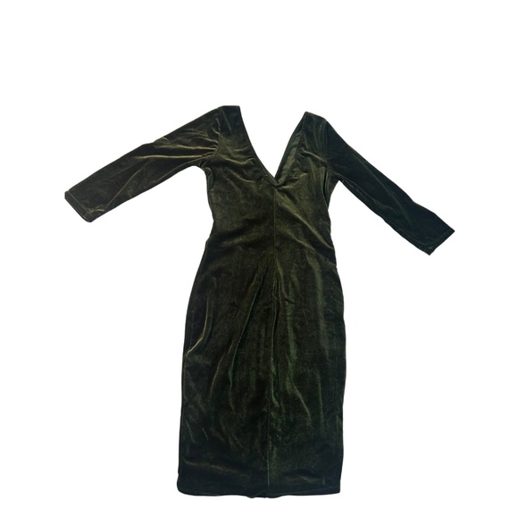 Fashion Nova Olive Green Dress in Small - Picture 2 of 8